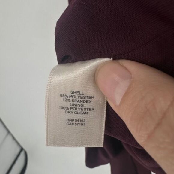 Eliza J Cocktail Sheath Dress Purple Plum Size 4‎ Asymmetrical Bow Elegant - Picture 4 of 11